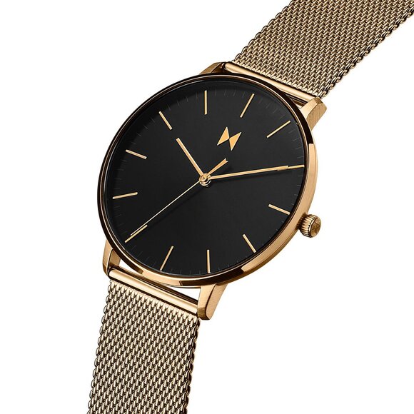 MVMT Lion Gold Men’s Watch 42mm Gold Mesh / Black Dial - Picture 2 of 8